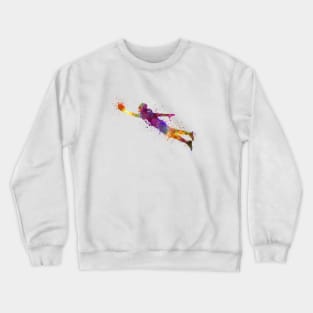 American football in watercolor Crewneck Sweatshirt